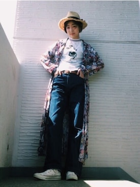 「マキシワンピ」｜aiさん（レディース・164cm・20代）の春コーディネート