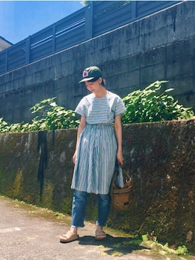 「アイテム（シャツワンピース）」を使った、aiさん（レディース・164cm・20代）の春コーディネート