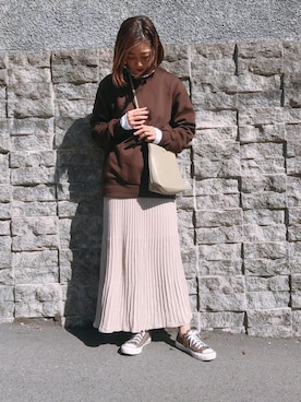 「CONVERSE（コンバース）の＜CONVERSE（コンバース）＞∴ALL STAR 100 LOW オールスターコーデュロイ スニーカー ◆（スニーカー）」を使った、aiさん（レディース・164cm）の秋コーディネート