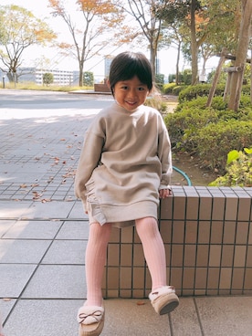 「むすめコーデ」｜「アイテム（ワンピース/ドレス）」を使った、aiさん（レディース・164cm）の秋コーディネート