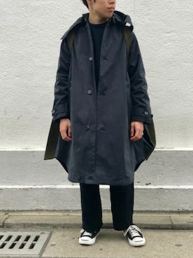 「SYU.HOMME/FEMM（シュウ）のアイテム（その他アウター）」を使った、lally joeさん（メンズ・171cm）の秋コーディネート