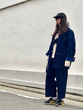 「ヨーコサカモト」｜lally joeさん（レディース・160cm）の冬コーディネート