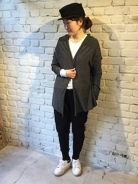 「JOURNAL STANDARD LUXE（ジャーナルスタンダード　ラックス）のアイテム（パンツ）」を使った、Y.Yさん（レディース・159cm）の冬コーディネート