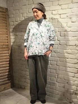 「JOURNAL STANDARD LUXE（ジャーナルスタンダード　ラックス）のアイテム（パンツ）」を使った、Y.Yさん（レディース・159cm）の冬コーディネート