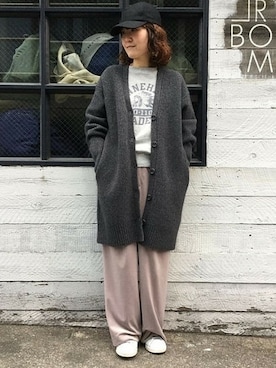 「JOURNAL STANDARD LUXE（ジャーナルスタンダード　ラックス）のアイテム（パンツ）」を使った、Y.Yさん（レディース・159cm）の冬コーディネート