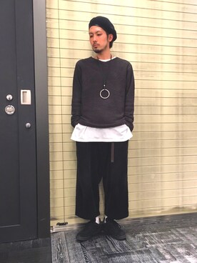 「HARE（ハレ）のアイテム（ハンチング/ベレー帽）」を使った、★Tさん（メンズ・170cm）の冬コーディネート