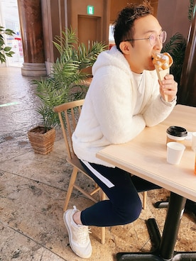 「Champion（チャンピオン）のアイテム（ブルゾン）」を使った、Jasonさん（メンズ・170cm）の秋コーディネート