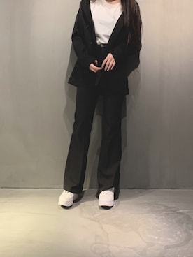 「アイテム（テーラードジャケット）」を使った、kazuhaさん（レディース・153cm）の春コーディネート