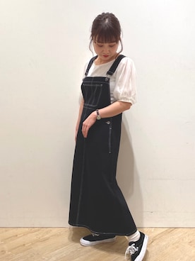 「NICE CLAUP（ナイスクラップ）のアイテム（ワンピース/ドレス）」を使った、segayakoさん（レディース・150cm）の春コーディネート