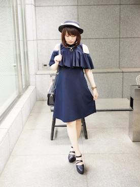 みぃさん（レディース・157cm）の夏コーディネート