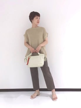 「アイテム（チャーム、オレンジ系）」を使った、kimotoさん（レディース・159cm）の夏コーディネート