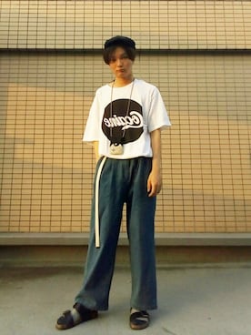 「CHUMS（チャムス）のアイテム（財布/小物）」を使った、takumiさん（メンズ・174cm）の秋コーディネート