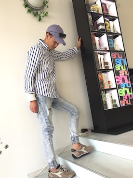 「ZARA MANのアイテム」を使った、山本晃大さん（メンズ・175cm）の春コーディネート