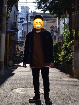 「Banana Republic（バナナリパブリック）のアイテム（その他アウター）」を使った、Venchi Nagaiさん（メンズ・166cm）の冬コーディネート