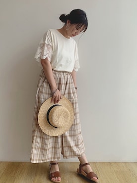 chaki さん（レディース・159cm）の夏コーディネート