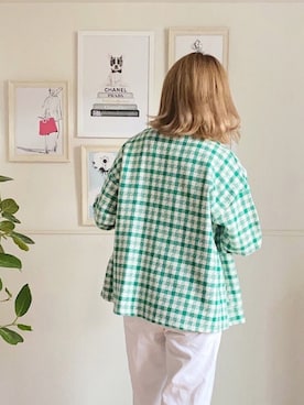 「ゆるコーデ」｜「アイテム（テーラードジャケット、その他）」を使った、parishsstoreさん（レディース・158cm）の春コーディネート