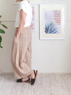 「margot（マルゴ）のアイテム（パンツ）」を使った、parishsstoreさん（レディース・158cm）の夏コーディネート