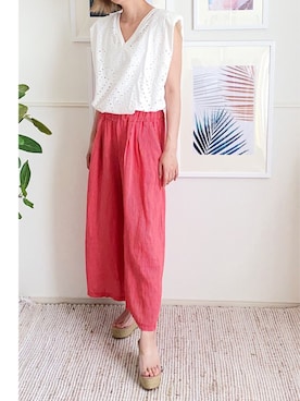 「margot（マルゴ）のアイテム（パンツ）」を使った、parishsstoreさん（レディース・158cm）の夏コーディネート