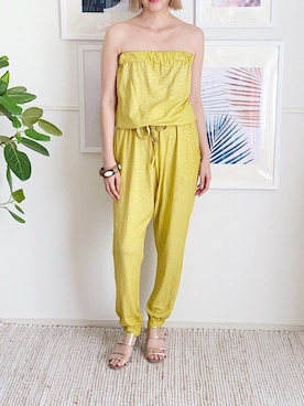 「アイテム（つなぎ/オールインワン、その他）」を使った、parishsstoreさん（レディース・158cm）の夏コーディネート
