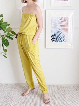 「アイテム（つなぎ/オールインワン、その他）」を使った、parishsstoreさん（レディース・158cm）の夏コーディネート