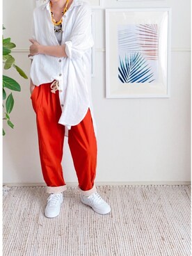 「margot（マルゴ）のアイテム（パンツ）」を使った、parishsstoreさん（レディース・158cm）の夏コーディネート