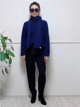 「margot（マルゴ）のアイテム」を使った、parishsstoreさん（レディース・158cm）の冬コーディネート