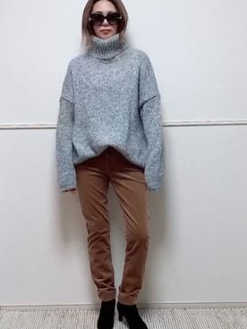 「margot（マルゴ）のアイテム」を使った、parishsstoreさん（レディース・158cm）の冬コーディネート