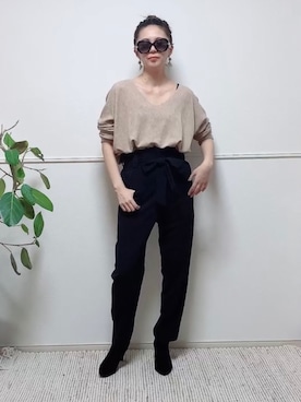 「margot（マルゴ）のアイテム」を使った、parishsstoreさん（レディース・158cm）の冬コーディネート