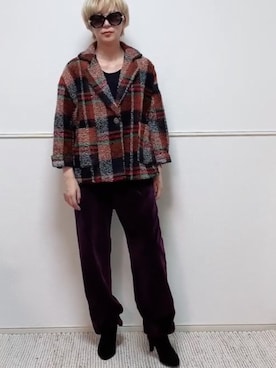 「margot（マルゴ）のアイテム」を使った、parishsstoreさん（レディース・158cm）の冬コーディネート
