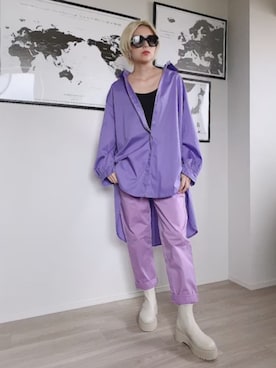 「margot（マルゴ）のアイテム」を使った、parishsstoreさん（レディース・158cm）の春コーディネート