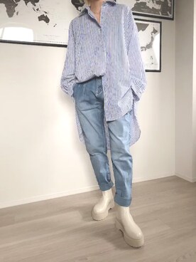 「margot（マルゴ）のアイテム」を使った、parishsstoreさん（レディース・158cm）の春コーディネート