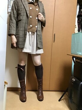 ブーツを使った 大人かわいい のメンズ人気ファッションコーディネート Wear