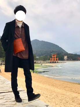 「SOYOUS（ソユーズ）のアイテム（パンツ）」を使った、リクさん（メンズ・171cm）の冬コーディネート
