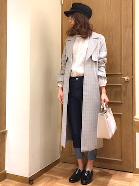 「Te chichi（テチチ）のアイテム（キャスケット）」を使った、RIMIさん（レディース・164cm）の春コーディネート