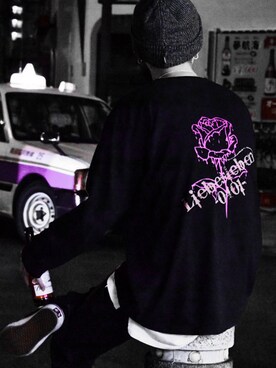 「VANS（バンズ）のアイテム（ニットキャップ/ビーニー）」を使った、NOZOMIさん（メンズ・182cm）の冬コーディネート