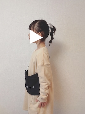 「X-girl（エックスガール）のアイテム」を使った、NATSUさん（キッズ・110cm）の冬コーディネート