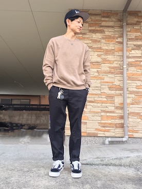 「Hi-STANDARD（ハイスタンダード）のアイテム（キャップ）」を使った、ボマイェさん（メンズ・163cm）の冬コーディネート