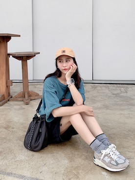 「Sillage（シアージ）のアイテム」を使った、Tinnieさん（レディース・158cm）の夏コーディネート