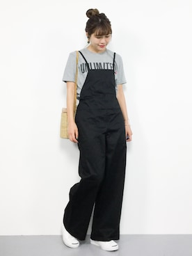 「petit main LIEN（プティマインリアン）のアイテム（つなぎ/オールインワン）」を使った、やまちゃんさん（レディース・167cm）の春コーディネート