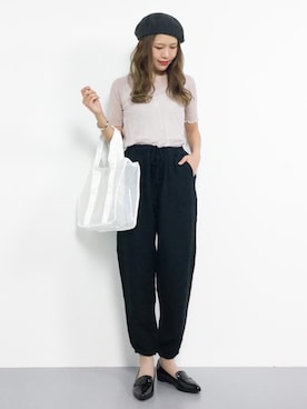 Gap ユーティリティ ジョガーパンツ リネン を使ったレディース人気ファッションコーディネート Wear