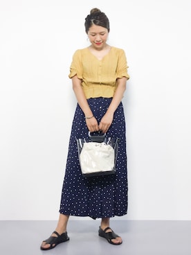 「PATTERN・fiona （パターンフィオナ）のアイテム（パンツ）」を使った、やまちゃんさん（レディース・167cm）の夏コーディネート