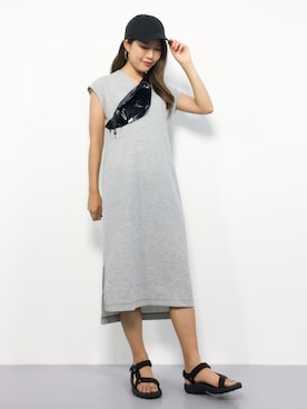 「PINE FORT（パインフォート）のアイテム」を使った、やまちゃんさん（レディース・167cm）の夏コーディネート