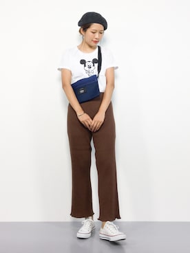 「ミッキー」｜やまちゃんさん（レディース・167cm）の夏コーディネート