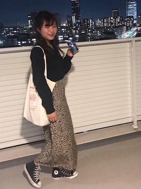 「ISOOK（アイスー）のアイテム（スカート）」を使った、やまちゃんさん（レディース・167cm）の秋コーディネート