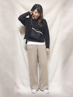 「soe（ソーイ）のアイテム」を使った、やまちゃんさん（レディース・167cm）の冬コーディネート