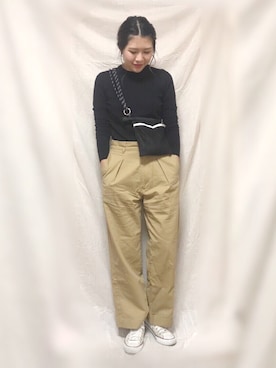 「soe（ソーイ）のアイテム」を使った、やまちゃんさん（レディース・167cm）の冬コーディネート