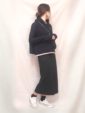 「soe（ソーイ）のアイテム」を使った、やまちゃんさん（レディース・167cm）の冬コーディネート