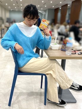 BEAMS BOY / ハンド モヘア プルオーバー ニットを使った人気