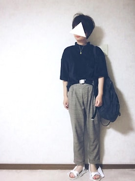 「DHOLIC（ディーホリック）のアイテム（バックパック/リュック）」を使った、medkさん（レディース・154cm）の夏コーディネート