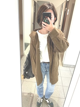 「DHOLIC（ディーホリック）のアイテム（バックパック/リュック）」を使った、medkさん（レディース・154cm）の秋コーディネート